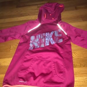 Fuchsia Nike Sports Hoodie